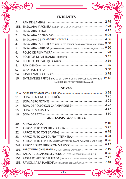 Carta La Grulla de Oro — página 1