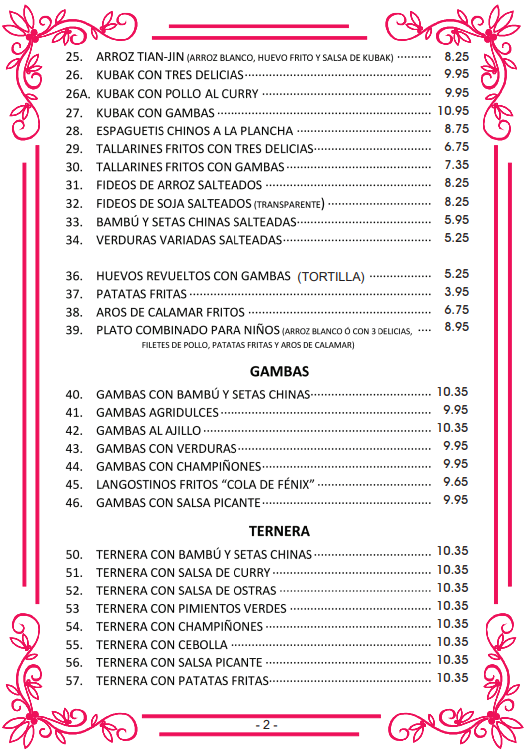 Carta La Grulla de Oro — página 2