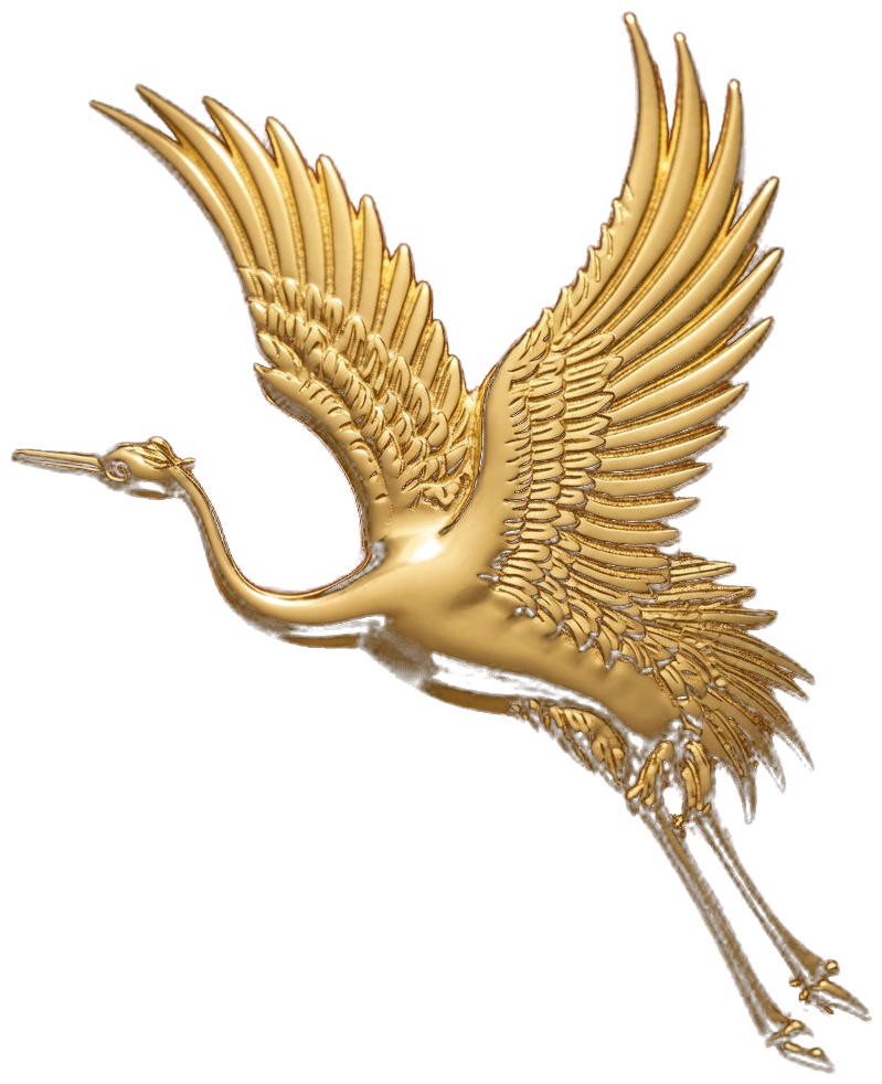 Grulla dorada, símbolo de La Grulla de Oro